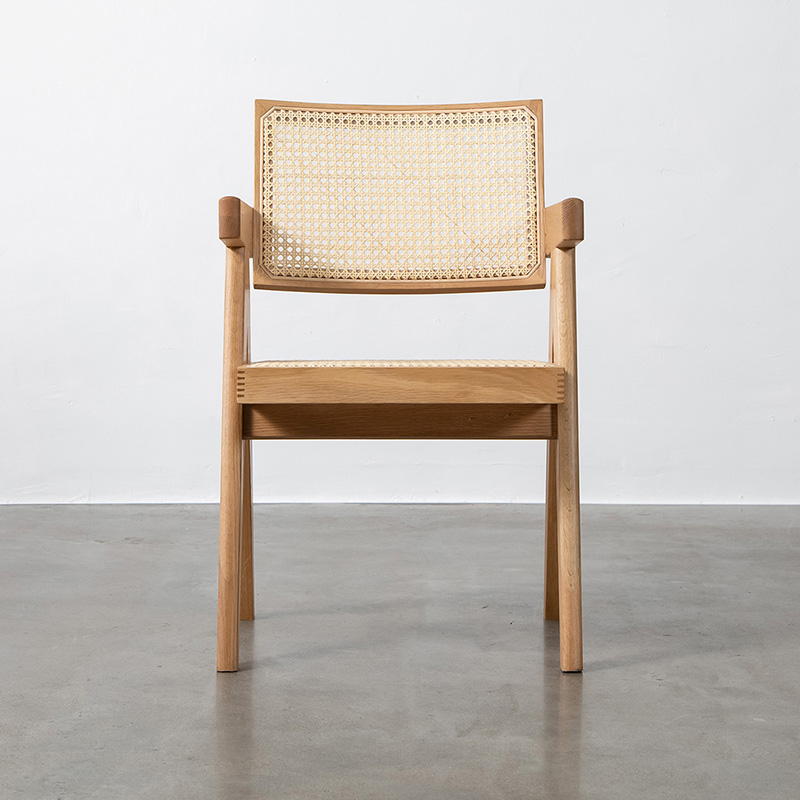 Replica Natural Rattan Chandigarh Armchair